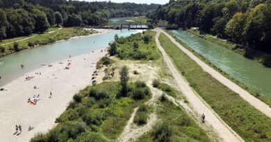 Tolle Aussicht auf die Isar