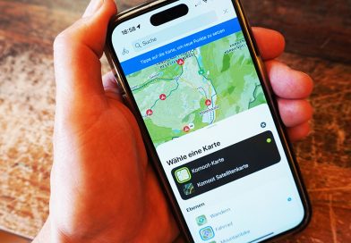 Routenplanung mit der Komoot-App, wie hier mit der Premium-Funktion "Sportspezifische Karten"