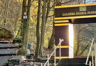 Die Goldene Pforte in Pforzheim ist das Eintrittstor zum Westweg. In der ersten Etappe führt der Weg bis nach Dobel.